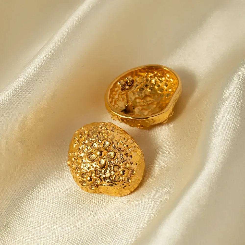 [Royal&Vicky]Carina Gold Earrings