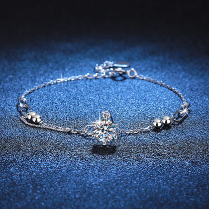 [Leaves]CLASSIC SOLITAIRE MOISSANITE BRACELET