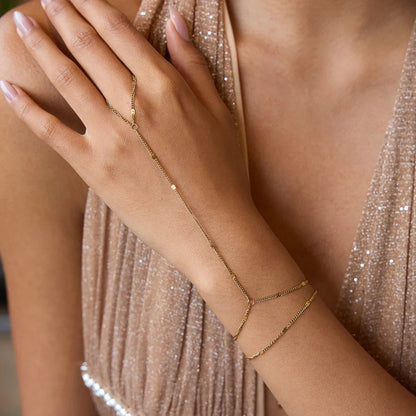 [Royal&Vicky]Mimi ゴールドハンドチェーン