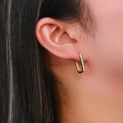 [Royal&Vicky]Maya Gold Hoop Earrings