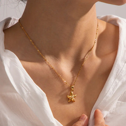 [Royal&Vicky]Emmie Gold Starfish Pendant