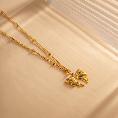 [Royal&Vicky]June Bow Necklace