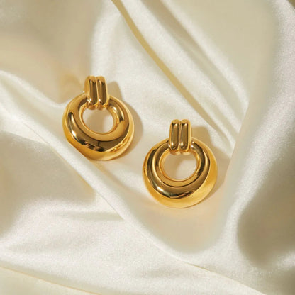 [Royal&Vicky]Lynora Gold Earrings