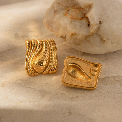 [Royal&Vicky]Marigold Gold Earrings