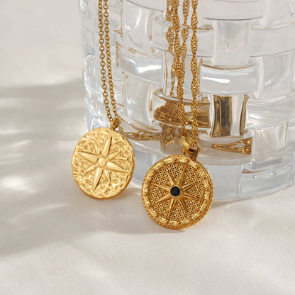 [Royal&Vicky]Ellie Compass Necklace