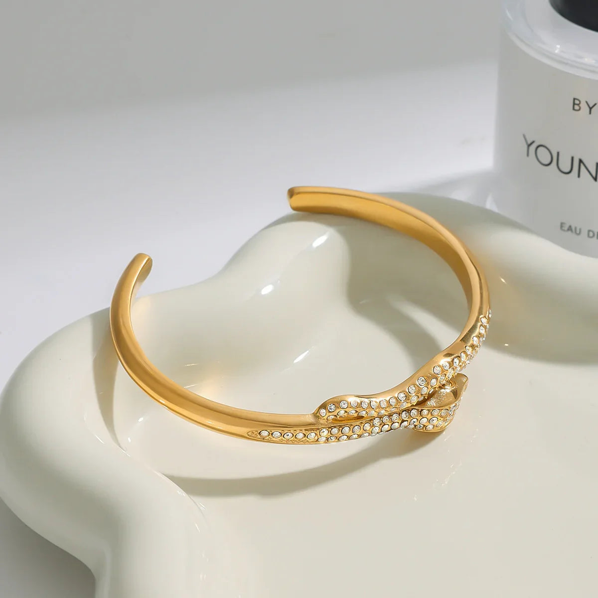 [Royal&Vicky]Rosalee Serpentine Diamond Bangle