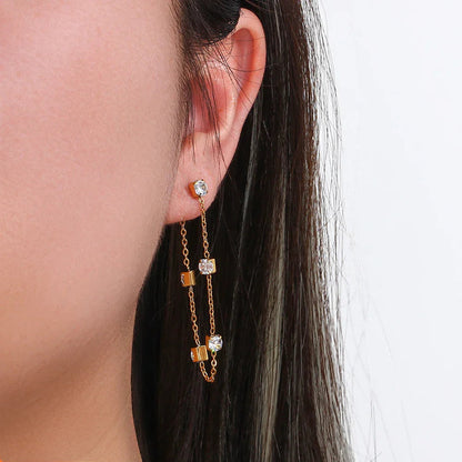 [Royal&Vicky]Iris Diamond Earrings