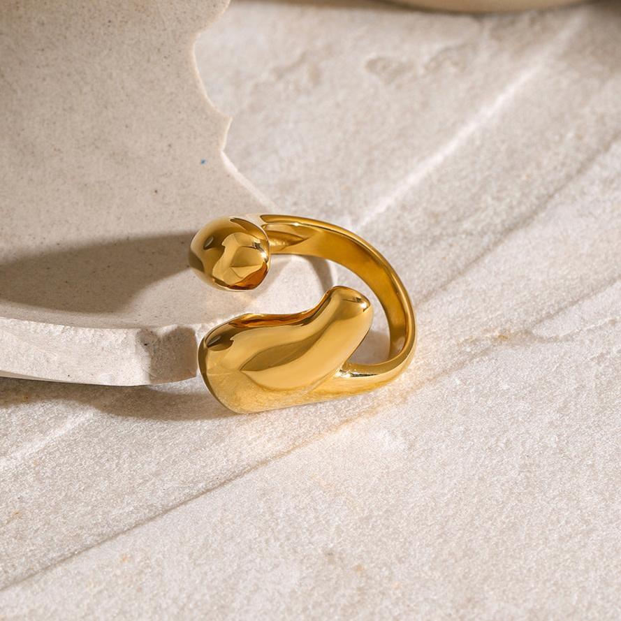 [Royal&Vicky]Abstract Gold Ring
