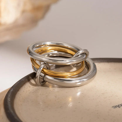 [Royal&Vicky]Canaria Stacked Ring