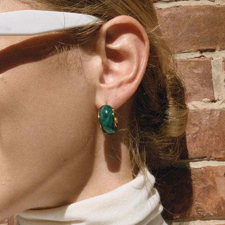 [Royal&Vicky]Lexi Chunky Enamel Hoops