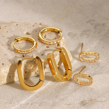 [Royal&Vicky]Ryleigh Diamond Hoop Bundle
