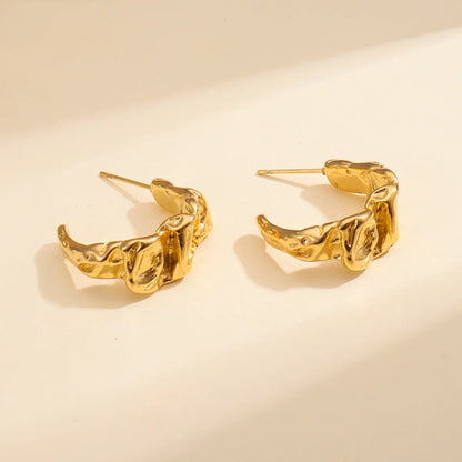[Royal&Vicky]Ashley Gold Earrings