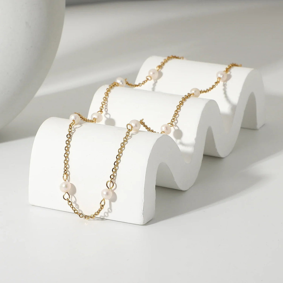 [Royal&Vicky]Nora Gold Pearl Necklace