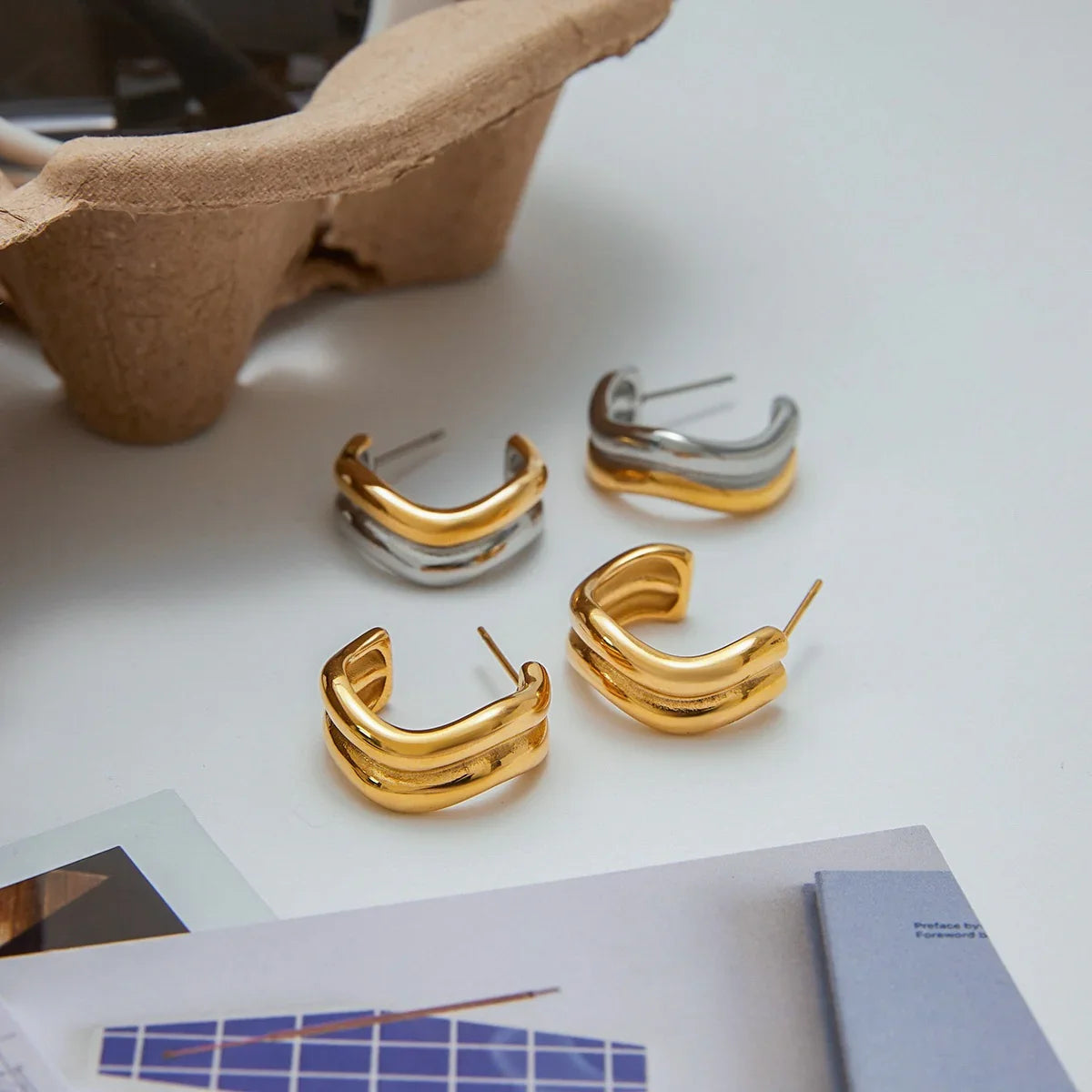 [Royal&Vicky]Double Curve Hoops
