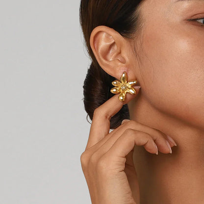 [Royal&Vicky]Cadence Gold Earrings