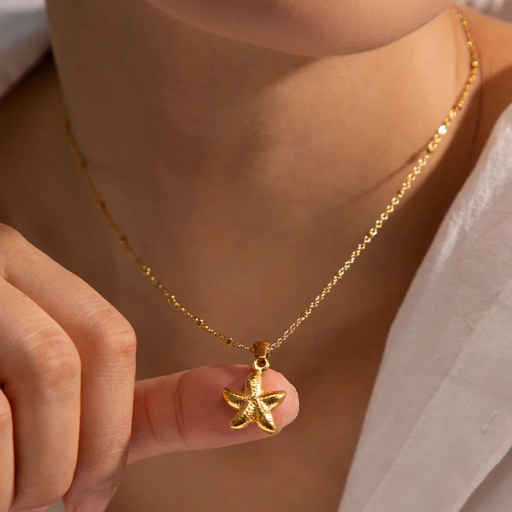 [Royal&Vicky]Emmie Gold Starfish Pendant