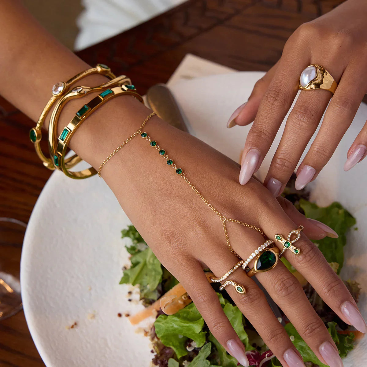 [Royal&Vicky]Joy Diamond Knot Gold Ring