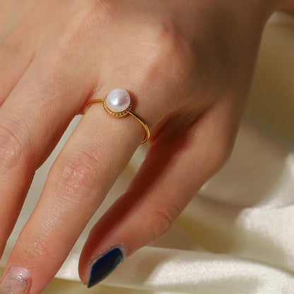 [Royal&Vicky]Solis Gold Pearl Ring