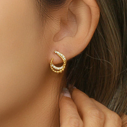 [Royal&Vicky]Nola Gold Earrings