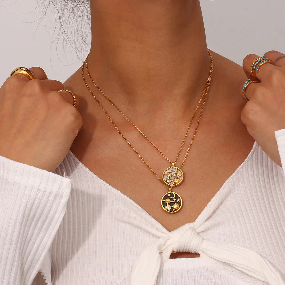 [Royal&Vicky]Constance Gold Necklace