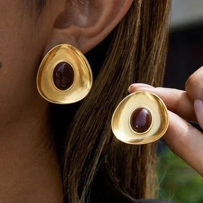 [Royal&Vicky]Orissa Gold Enamel Earrings
