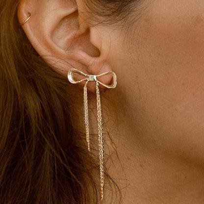 [Royal&Vicky]Yvette Bow Earrings