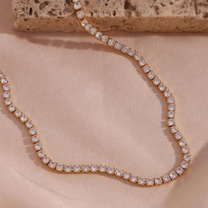 [Royal&Vicky]Isolde Diamond Tennis Necklace