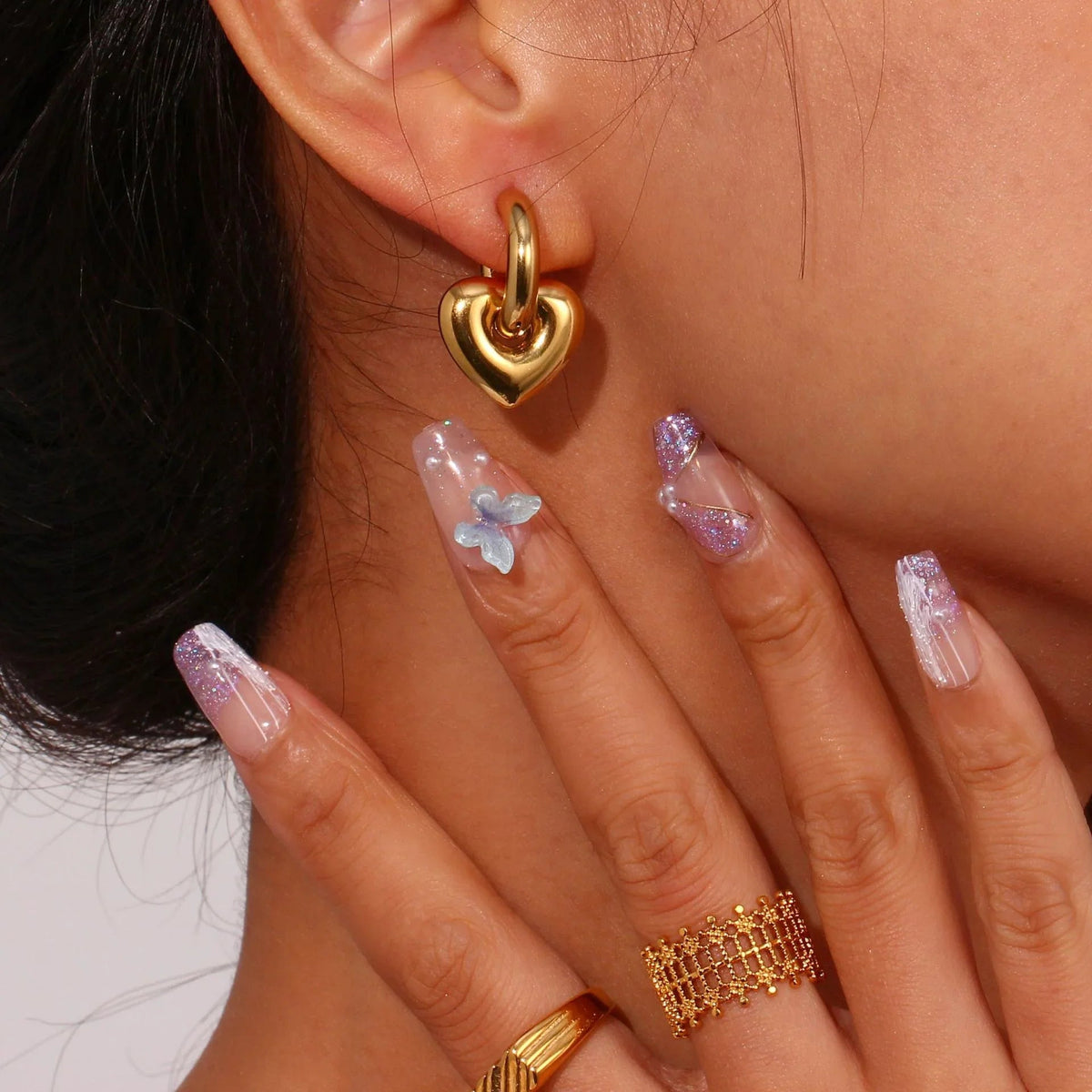[Royal&Vicky]Aria's Arrow Gold Earrings