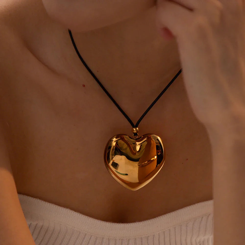[Royal&Vicky]Ophelia Gold-Herz-Halskette