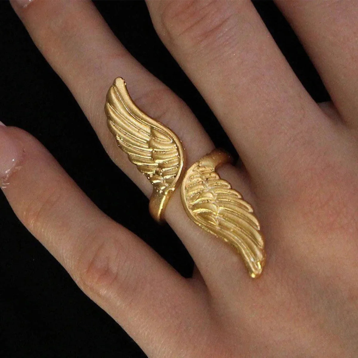 [Royal&Vicky]Sparrow Gold Wing Ring