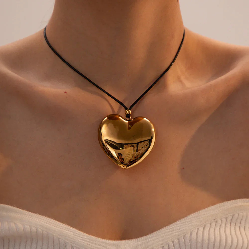 [Royal&Vicky]Ophelia Gold-Herz-Halskette