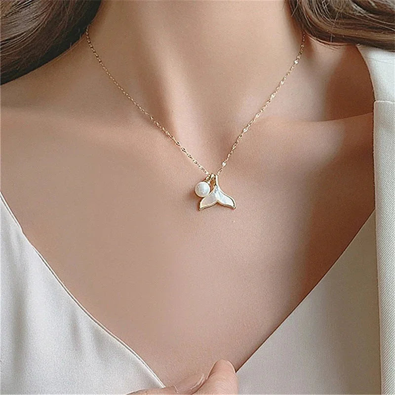 [Royal&Vicky]Mermaid Freshwater Pearl Necklace