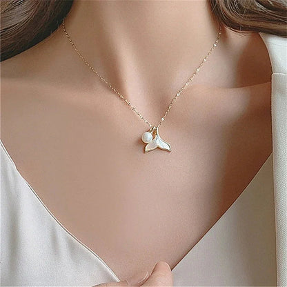 [Royal&Vicky]Mermaid Freshwater Pearl Necklace