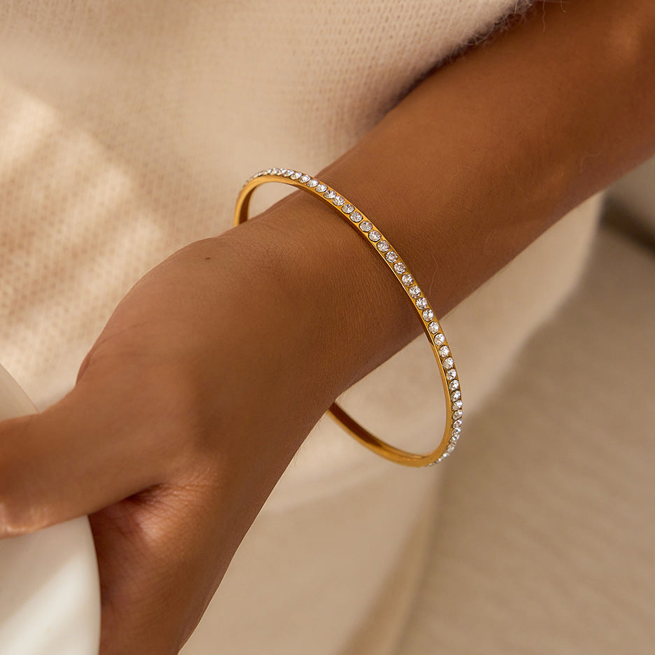 [Royal&Vicky]Kalista Diamond Gold Bangle