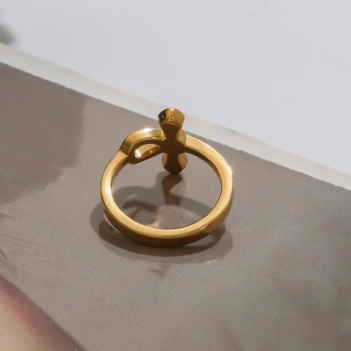 [Royal&Vicky]Joy Diamond Knot Gold Ring