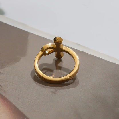 [Royal&Vicky]Joy Diamond Knot Gold Ring