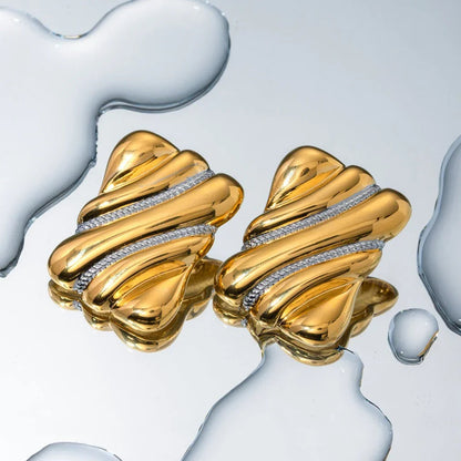 [Royal&Vicky]Pippa Gold Earrings
