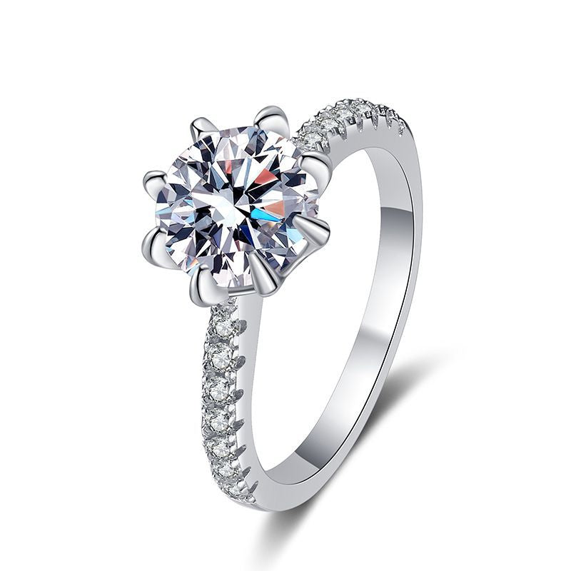 [Royal&Vicky]BOLD TIGER CLAW MOISSANITE ENGAGEMENT RING