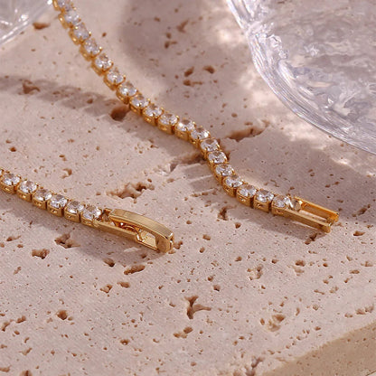 [Royal&Vicky]Isolde Diamond Tennis Necklace