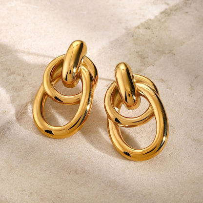[Royal&Vicky]Amarelda Gold Earrings