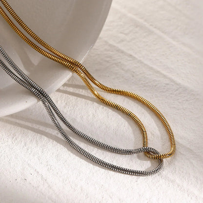 [Royal&Vicky]Talia Two Tone Necklace
