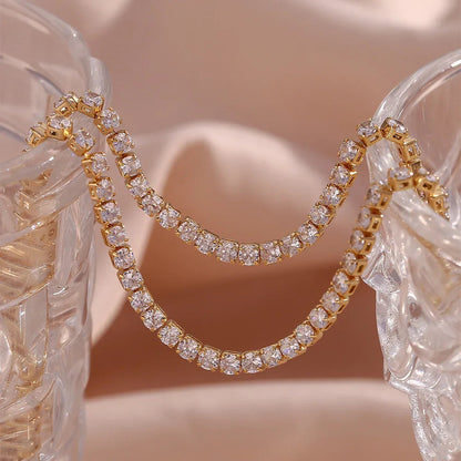 [Royal&Vicky]Isolde Diamond Tennis Necklace