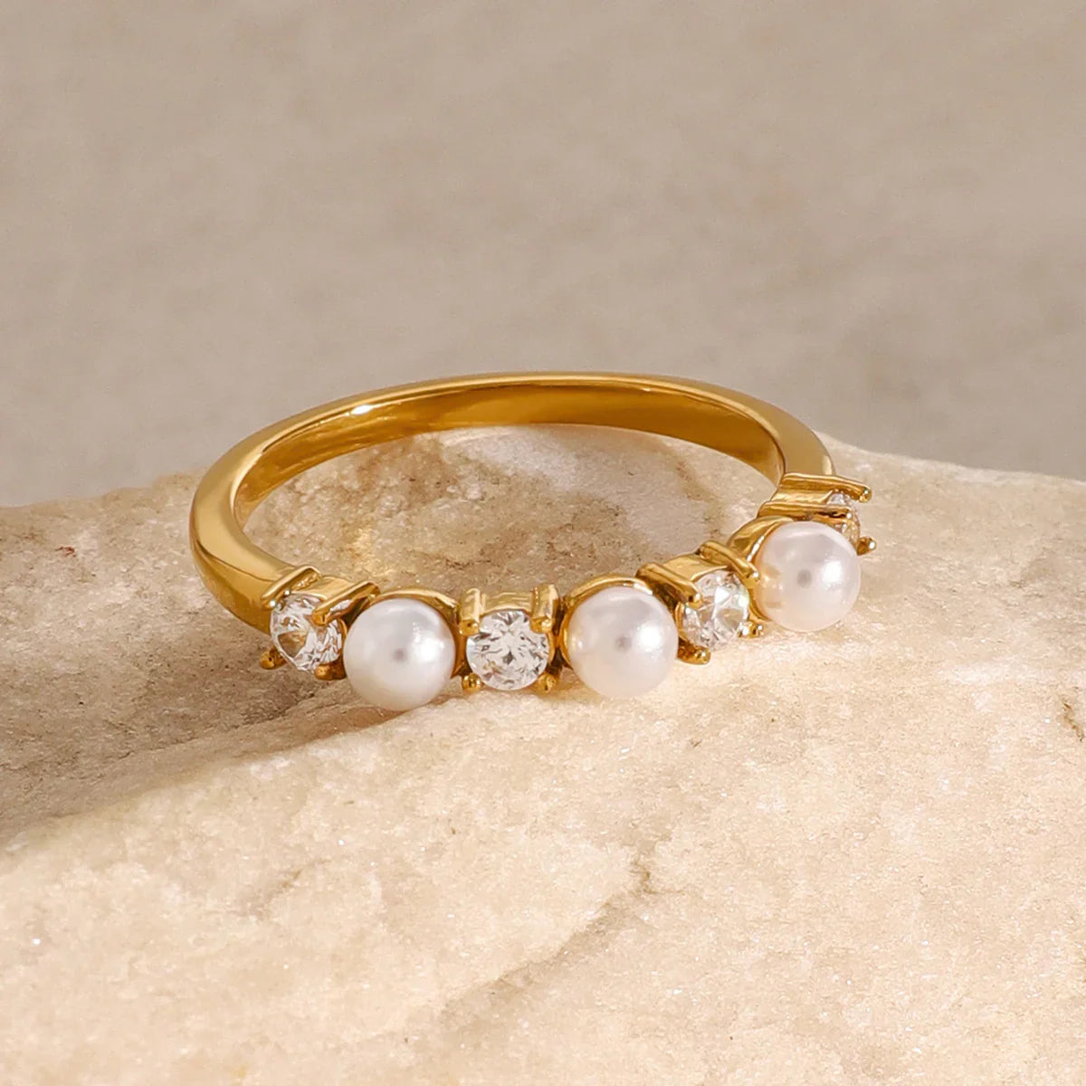 [Royal&Vicky]Keisha Diamond Pearl Ring