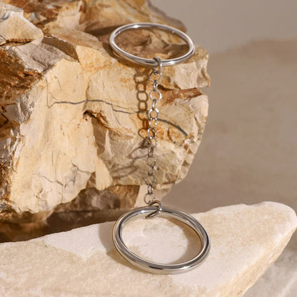 [Royal&Vicky]Bridget Chain Stacked Ring