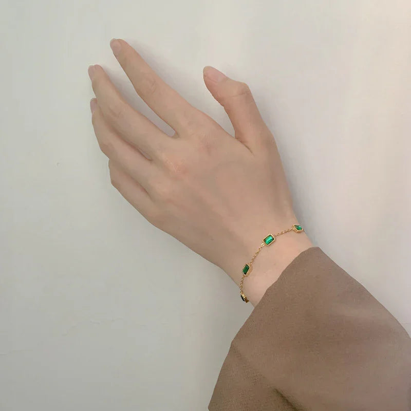 [Royal&Vicky]Erin Green Bracelet