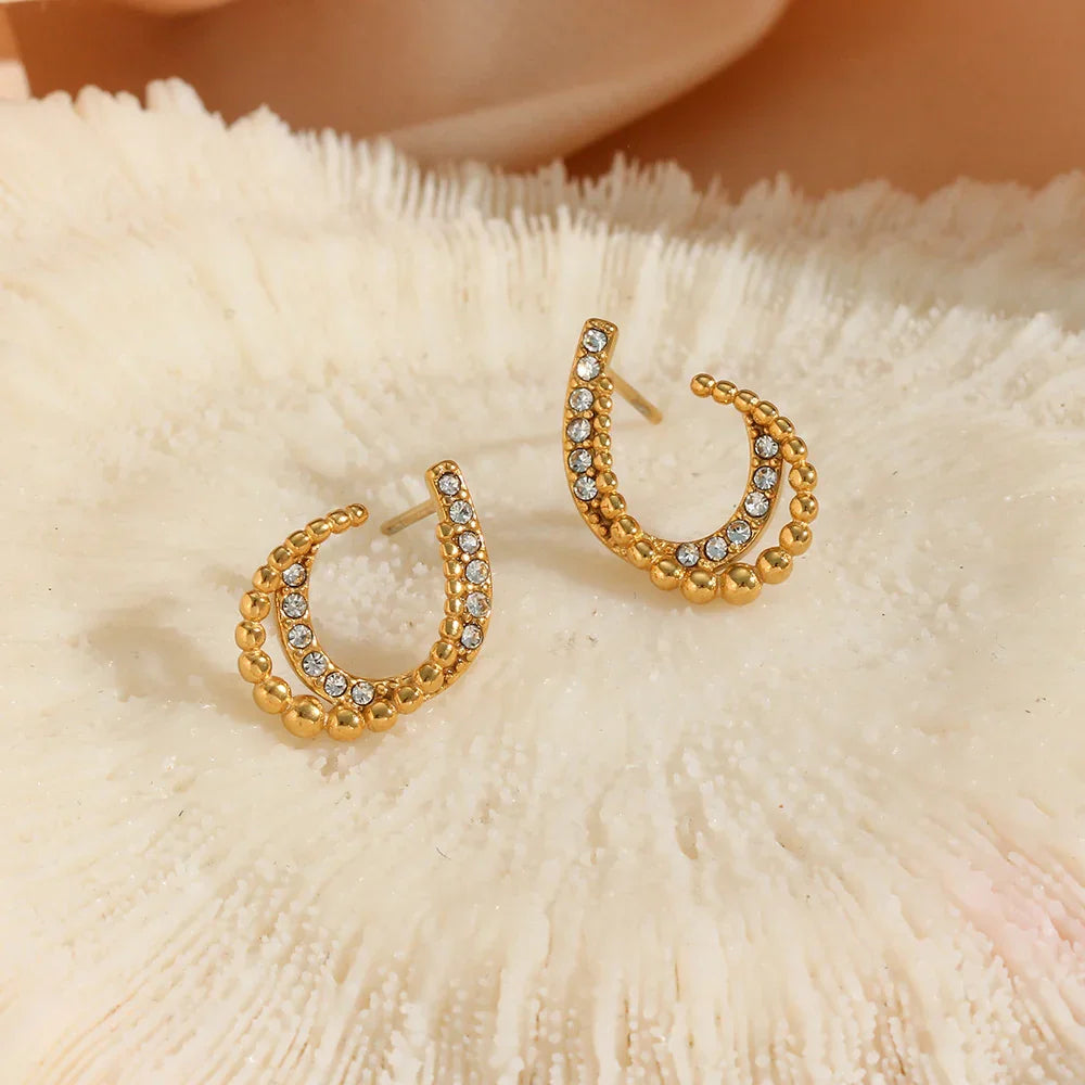 [Royal&Vicky]Nola Gold Earrings