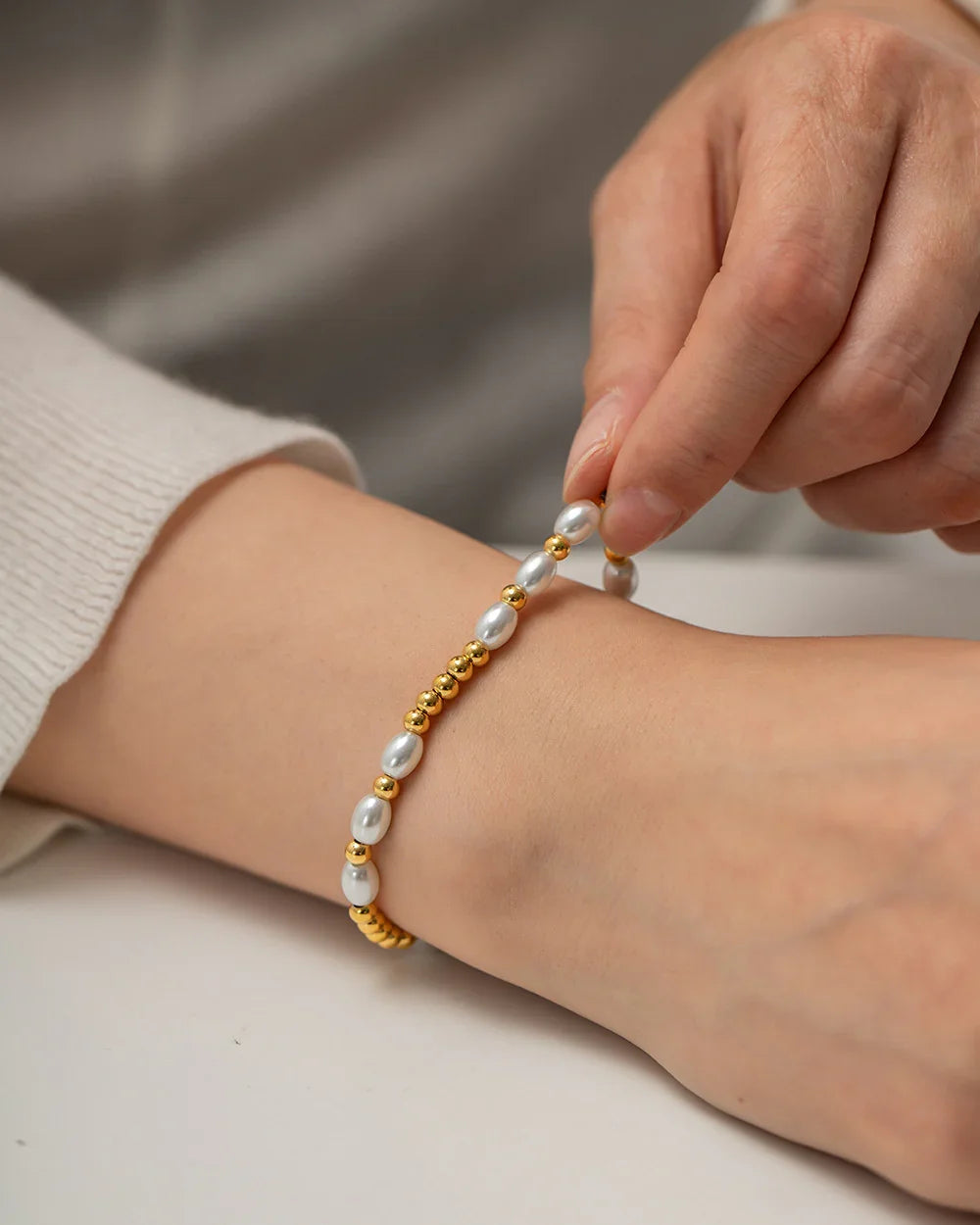 [Royal&Vicky]Wynn Freshwater Pearl Bracelet