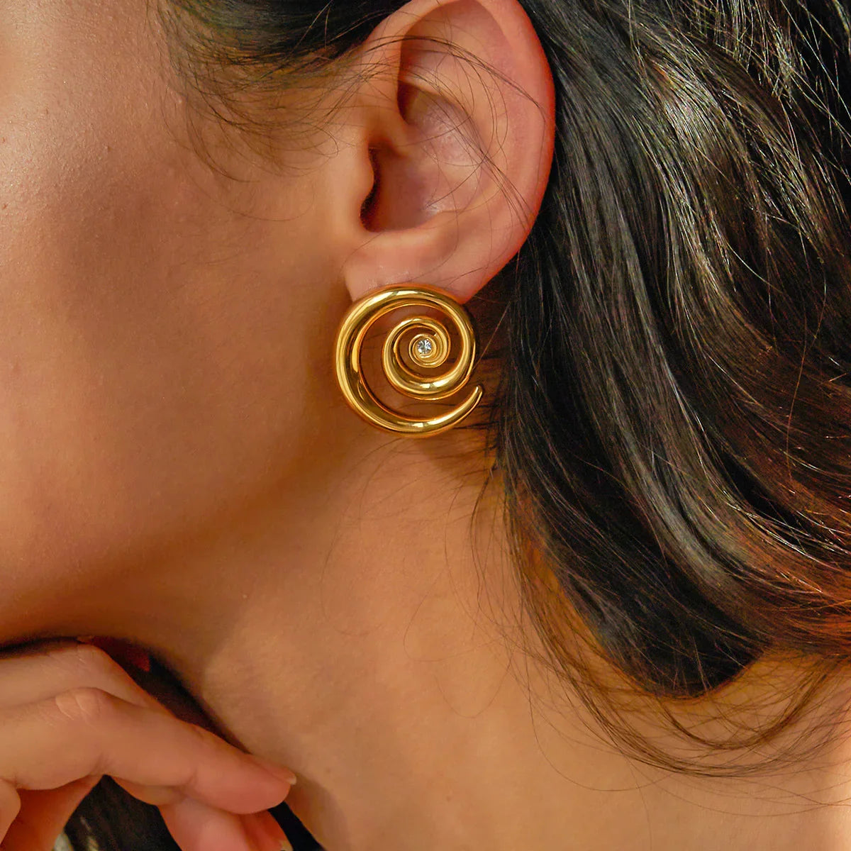 [Royal&Vicky]Tilly Gold Ohrringe