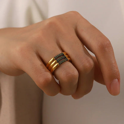 [Royal&Vicky]Serenity Diamond Gold Ring