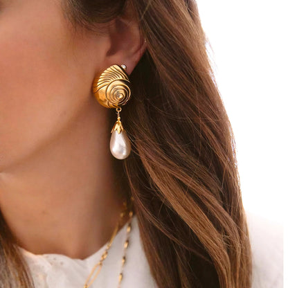 [Royal&Vicky]Eleonora Freshwater Pearl Earrings